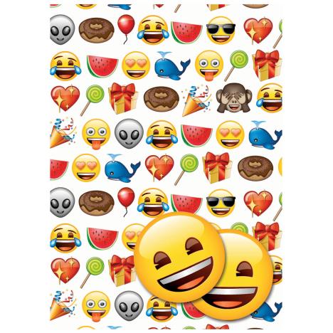 Emoji Gift Wrap & Tags £1.29